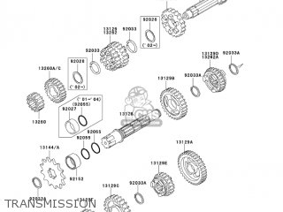 TRANSMISSION - KX85-A4 KX85 2004 USA CANADA