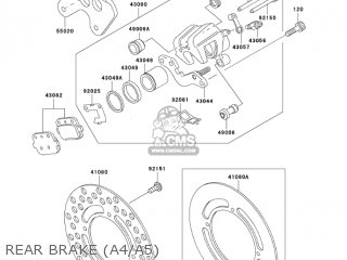 REAR BRAKE (A4/A5) - KX85-A4 KX85 2004 USA CANADA