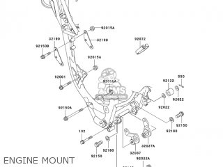 ENGINE MOUNT - KX85-A4 KX85 2004 USA CANADA