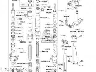 FRONT FORK - KX85-A4 KX85 2004 USA CANADA