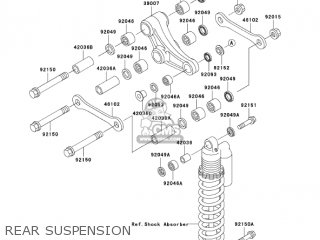 REAR SUSPENSION - KX85-A5 KX85 2005 USA CANADA