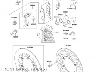 FRONT BRAKE (A4/A5) - KX85-A5 KX85 2005 USA CANADA