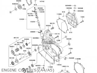 ENGINE COVER(S)(A4/A5) - KX85-A5 KX85 2005 USA CANADA