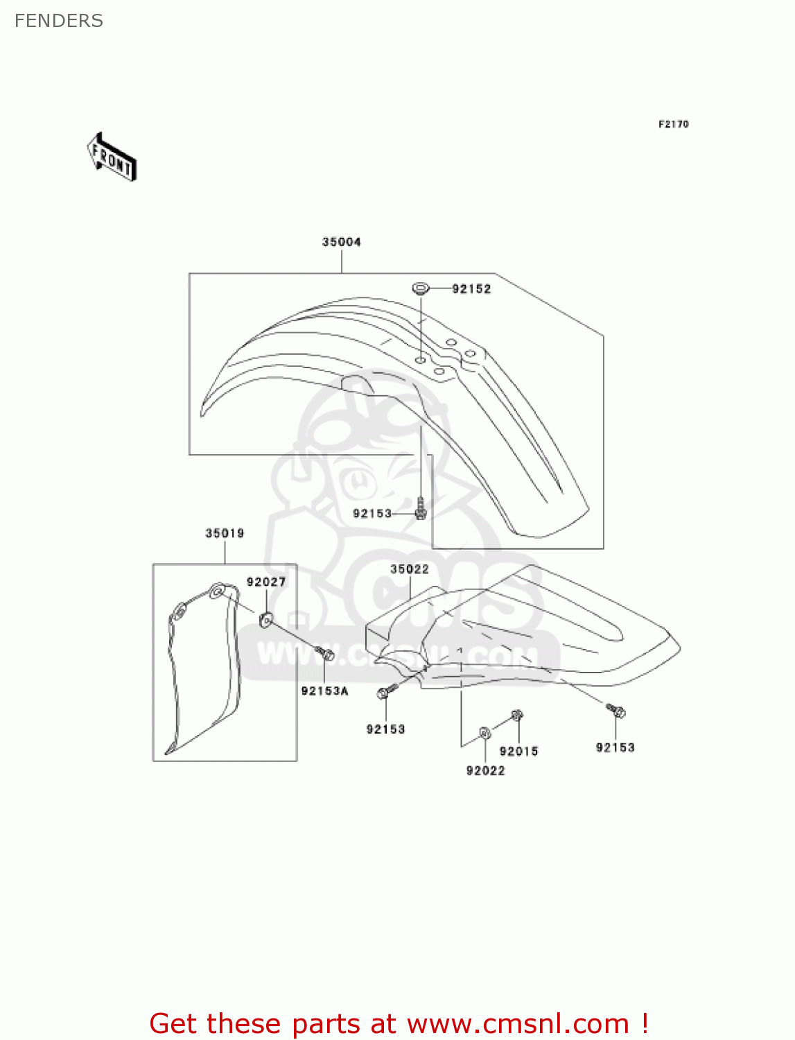 FENDERS KX85A6F KX85 2006 USA CANADA