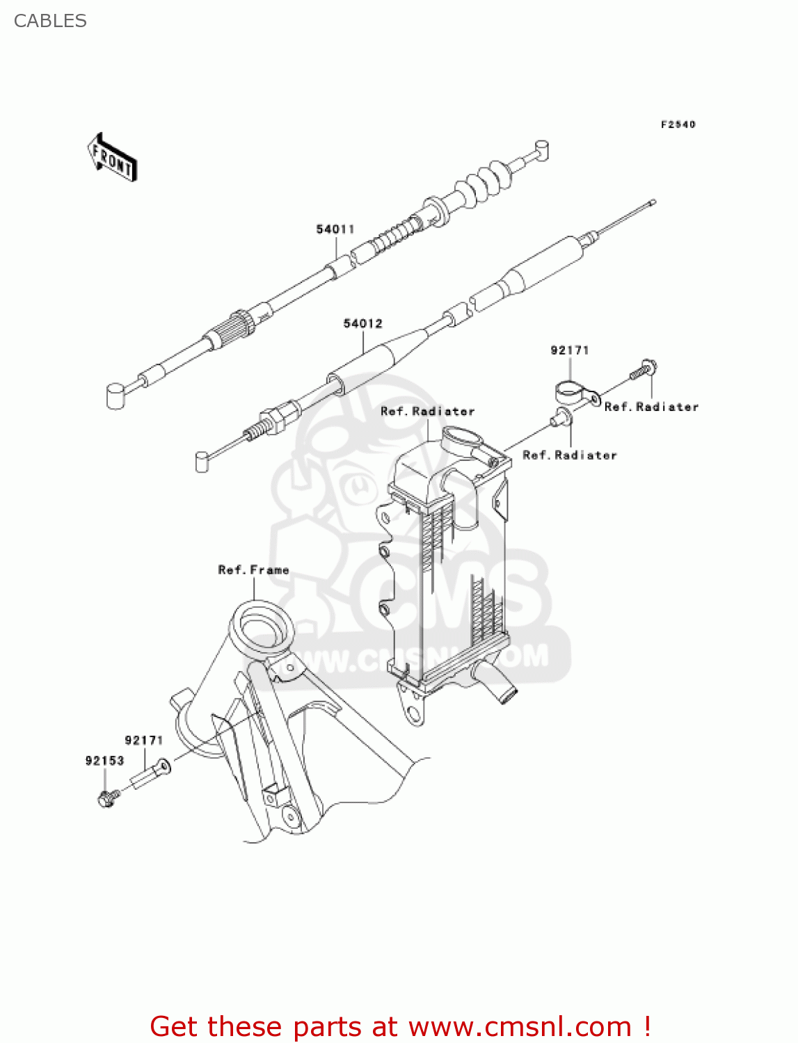 CABLES KX85A6F KX85 2006 USA CANADA