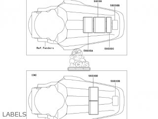 LABELS - KX85A6F KX85 2006 USA CANADA