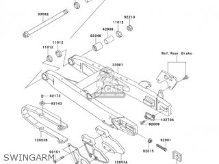 SWINGARM - KX85A6F KX85 2006 USA CANADA