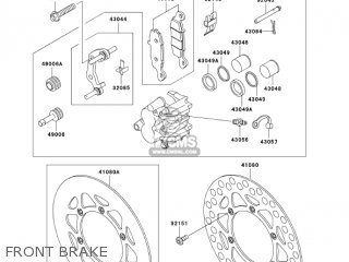 FRONT BRAKE - KX85A6F KX85 2006 USA CANADA