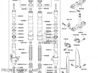 FRONT FORK (A6F) - KX85A6F KX85 2006 USA CANADA