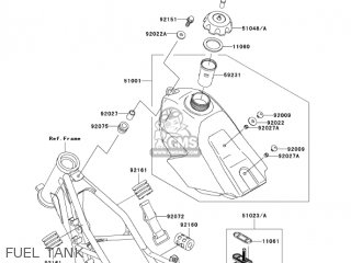 FUEL TANK - KX85A6F KX85 2006 USA CANADA