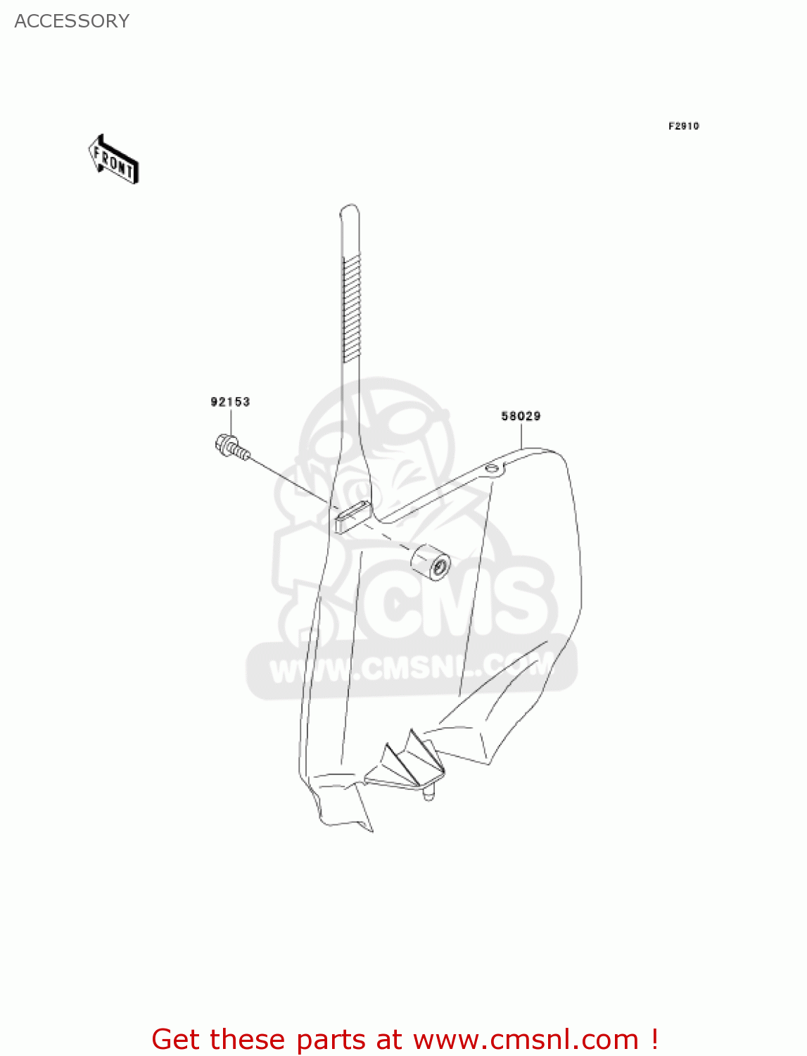 ACCESSORY KX85A7F KX85 2007 USA CANADA