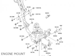 ENGINE MOUNT - KX85A7F KX85 2007 USA CANADA