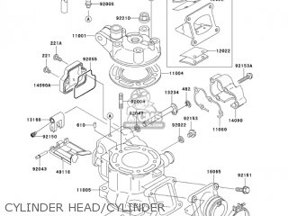 CYLINDER HEAD/CYLINDER - KX85A7F KX85 2007 USA CANADA