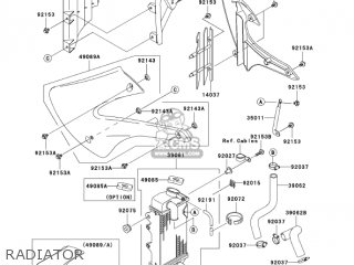 RADIATOR - KX85A7F KX85 2007 USA CANADA
