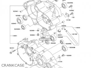 CRANKCASE - KX85A7F KX85 2007 USA CANADA