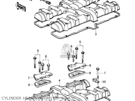 CYLINDER HEAD COVER ('79-'80 A3/ - KZ1000A1 1977 CANADA