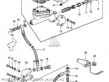 FRONT MASTER CYLINDER (KZ1000-A2 - KZ1000A1 1977 CANADA