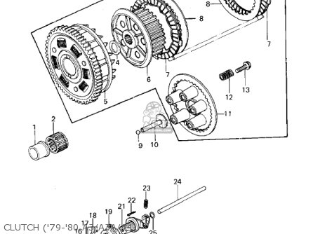 CLUTCH ('79-'80 A3/A3A/A4) - KZ1000A1 1977 CANADA