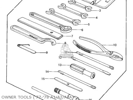 OWNER TOOLS ('77-'78 A1/A2/A2A) - KZ1000A1 1977 CANADA