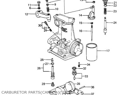 CARBURETOR PARTS(CANADA)('79-'80 - KZ1000A1 1977 CANADA