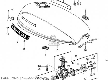 Kawasaki KZ1000A2 KZ1000 1978 CANADA parts lists and schematics