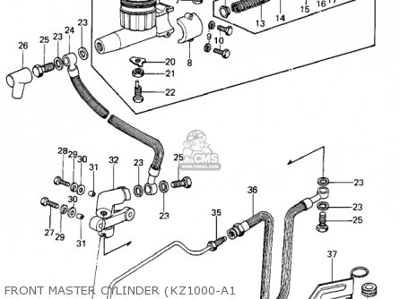 FRONT MASTER CYLINDER (KZ1000-A1 - KZ1000A2 KZ1000 1978 CANADA