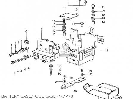 BATTERY CASE/TOOL CASE ('77-'78 - KZ1000A2 KZ1000 1978 CANADA