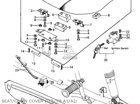 SEAT/CHAIN COVER ('77-'78 A1/A2/ - KZ1000A2 KZ1000 1978 CANADA