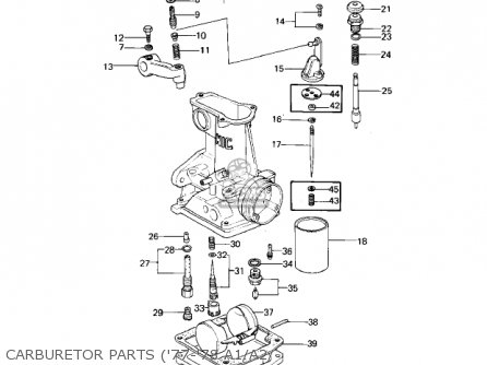 CARBURETOR PARTS ('77-'78 A1/A2/ - KZ1000A3 KZ1000 1979 CANADA