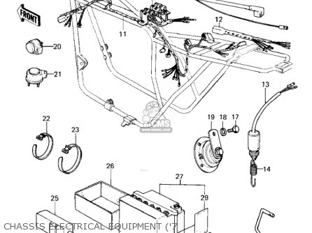 CHASSIS ELECTRICAL EQUIPMENT ('7 - KZ1000A3A KZ1000 1979 CANADA