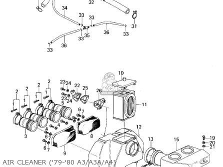 AIR CLEANER ('79-'80 A3/A3A/A4) - KZ1000A3A KZ1000 1979 CANADA