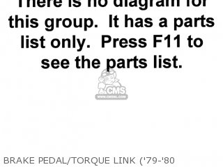 BRAKE PEDAL/TORQUE LINK ('79-'80 - KZ1000A4 KZ1000 1980 CANADA