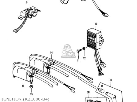 IGNITION (KZ1000-B4) - KZ1000B1 KZ1000 LTD 1977 USA CANADA