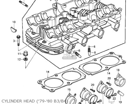 Kawasaki KZ1000B2 KZ1000 LTD 1978 USA CANADA parts lists and