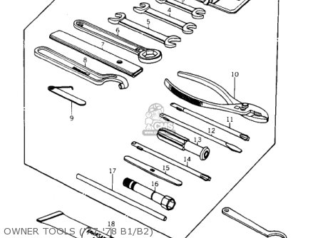 OWNER TOOLS ('77-'78 B1/B2) - KZ1000B2 KZ1000 LTD 1978 USA CANADA