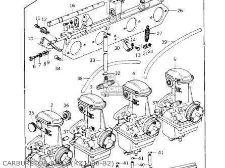 CARBURETOR ASSY (KZ1000-B2) - KZ1000B3 KZ1000 LTD 1979 USA CANADA