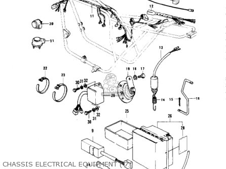 CHASSIS ELECTRICAL EQUIPMENT ('7 - KZ1000B3 KZ1000 LTD 1979 USA CANADA