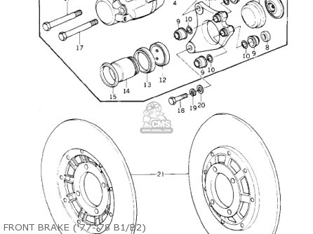 FRONT BRAKE ('77-'78 B1/B2) - KZ1000B4 LTD 1980 USA CANADA