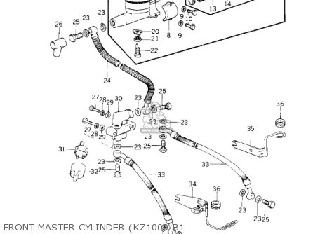 FRONT MASTER CYLINDER (KZ1000-B1 - KZ1000B4 LTD 1980 USA CANADA