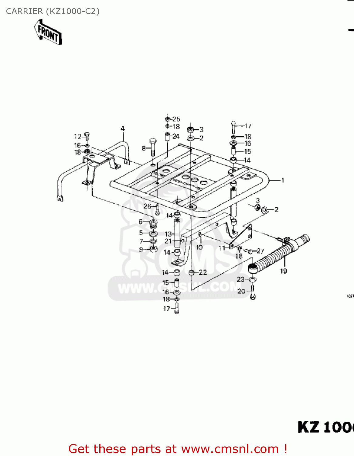 CARRIER (KZ1000-C2) KZ1000C1 POLICE 1000 1978 CANADA