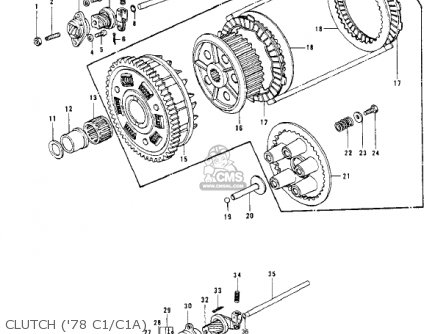 CLUTCH ('78 C1/C1A) - KZ1000C1 POLICE 1000 1978 CANADA