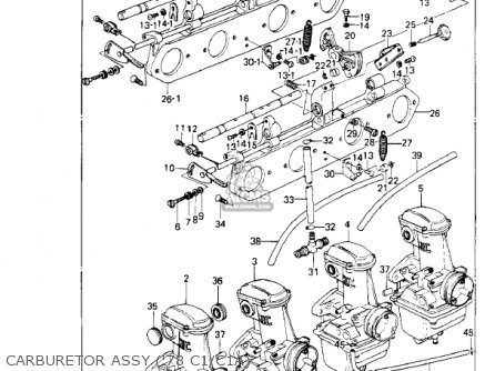 CARBURETOR ASSY ('78 C1/C1A) - KZ1000C1 POLICE 1000 1978 CANADA