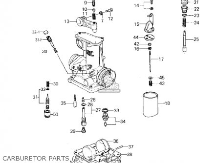 CARBURETOR PARTS ('79-'81 C2/C3/ - KZ1000C1A POLICE 1000 1978 USA CANADA