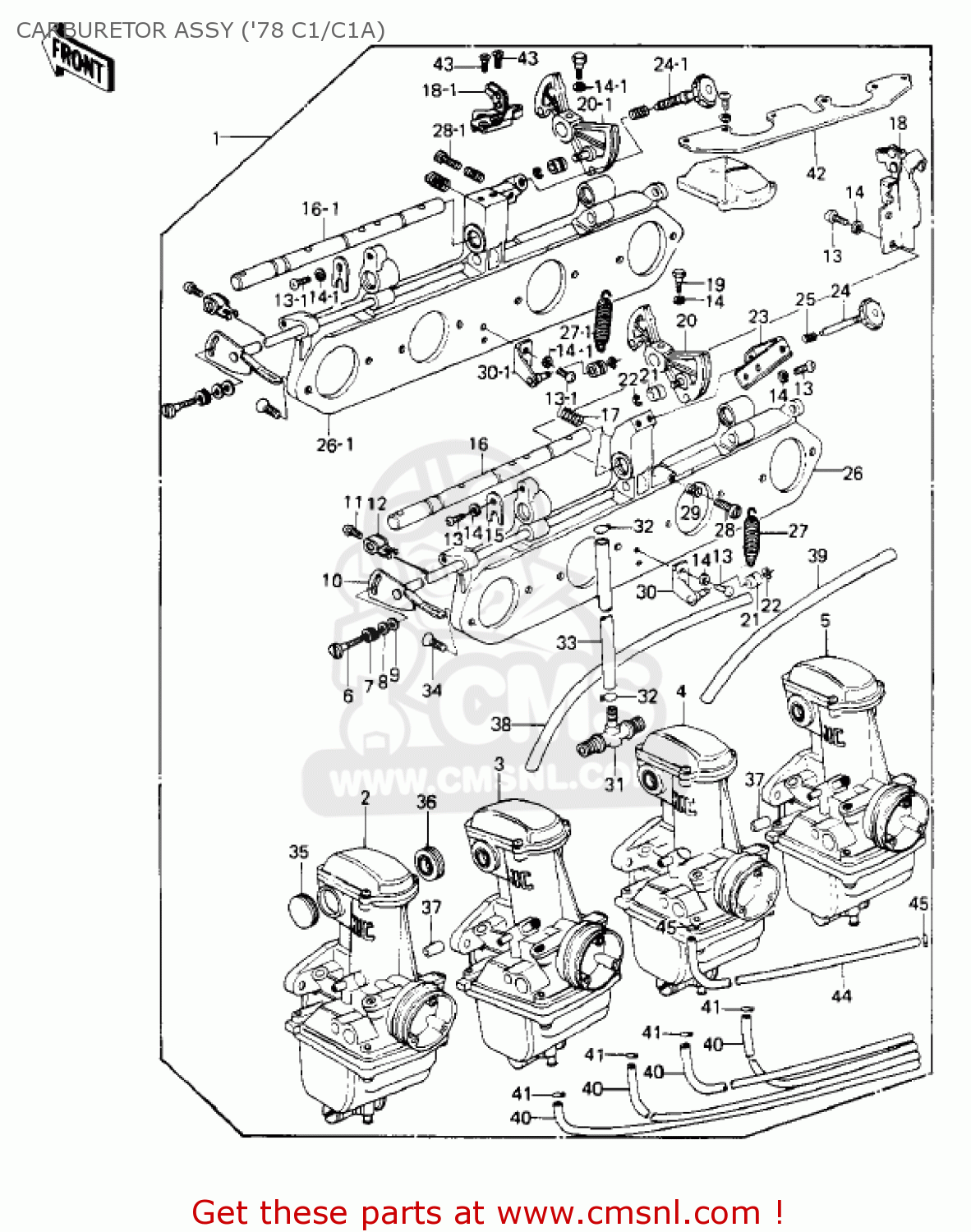 CARBURETOR ASSY ('78 C1/C1A) KZ1000C2 POLICE 1000 1979 USA CANADA