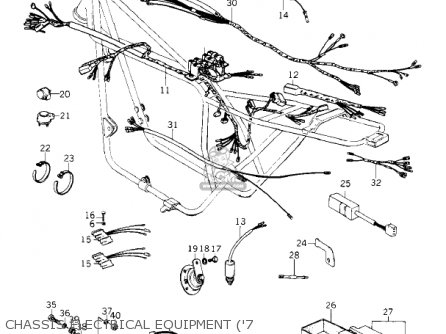CHASSIS ELECTRICAL EQUIPMENT ('7 - KZ1000C2 POLICE 1000 1979 USA CANADA