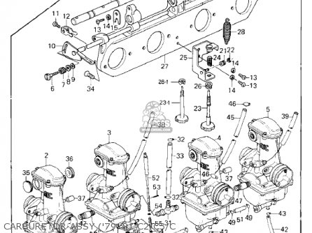 CARBURETOR ASSY ('79-'81 C2/C3/C - KZ1000C2 POLICE 1000 1979 USA CANADA