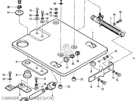 CARRIER (KZ1000-C3/C4) - KZ1000C3 POLICE 1000 1980 USA CANADA