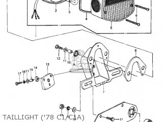 TAILLIGHT ('78 C1/C1A) - KZ1000C3 POLICE 1000 1980 USA CANADA