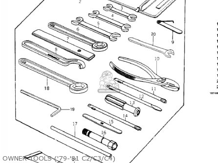 OWNER TOOLS ('79-'81 C2/C3/C4) - KZ1000C3 POLICE 1000 1980 USA CANADA