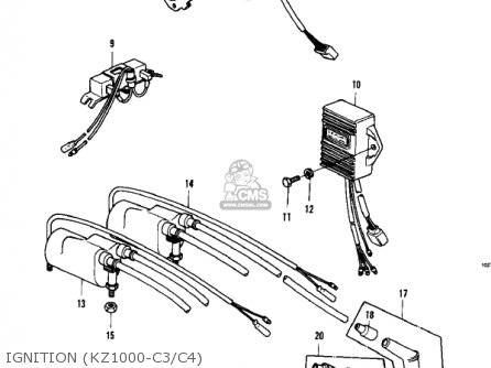 IGNITION (KZ1000-C3/C4) - KZ1000C3 POLICE 1000 1980 USA CANADA